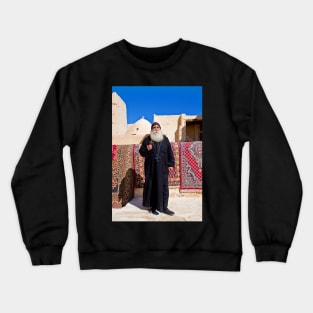 Egypt. Monastery of St.Anthony. Coptic Monk. Crewneck Sweatshirt